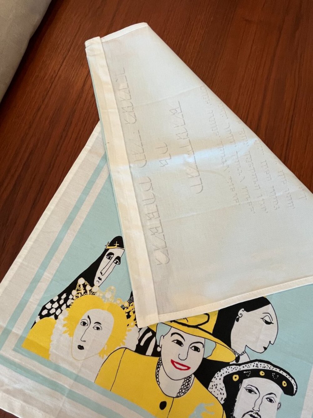 Vintage Kings and Queens of England Tea Towel - Picture 4 of 4